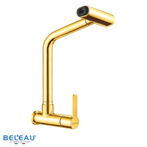 LLAVE DE COCINA PARA PARED BRIVA DORADO