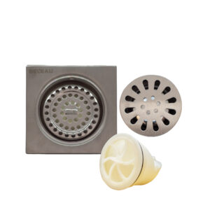 REJILLA 2" Y 3" CON DISEÑO DE 10X10 CM ANTIOLORES CROMO