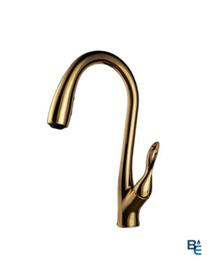 MEZCLADORA DE COCINA CISNE PULL OUT GOLD TITANIUM
