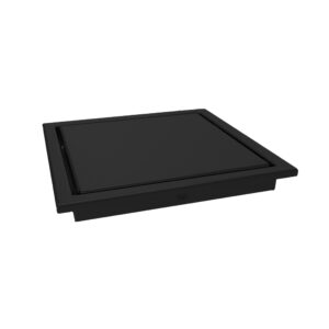 REJILLA 2" INVISIBLE DE 10X10 CM ANTIOLORES NEGRO
