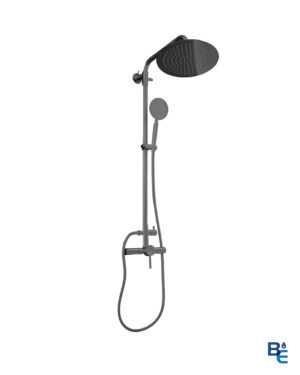 DUCHA MONOMANDO ESQUELETO CON REGADERA RONDE GUN METAL