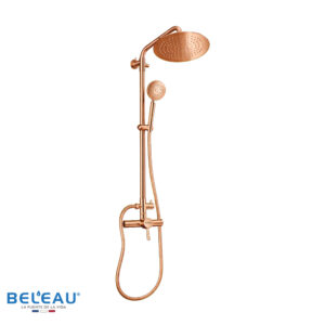 DUCHA MONOMANDO ESQUELETO CON REGADERA RONDE ROSE GOLD